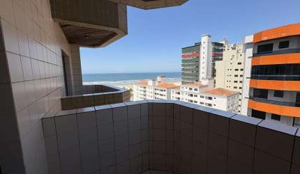 Apartamento 2 dormitórios a venda na Aviação apenas 100m do mar, com vista da sacada