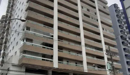 Enorme apartamento de 2 dormitórios à venda na Guilhermina em Praia Grande no Ed. Royale
