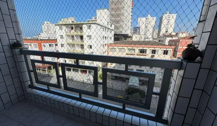 Apartamento à venda em Praia Grande-SP  Canto do Forte  2 dormitórios, 1 suíte, 1 sala, 2 banheiros, 1 vaga de garagem  80m² de área.