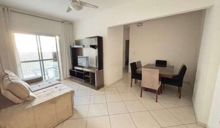 Apartamento para locação na Guilhermina, Praia Grande-SP: 2 quartos, 1 suíte, 2 salas, 2 banheiros, 1 vaga, 92m².