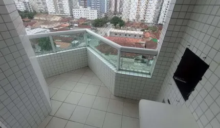 Apartamento à venda na Guilhermina, Praia Grande-SP: 2 quartos, 1 sala, 1 banheiro, 1 vaga de garagem, 75m² de área. Venha conferir!