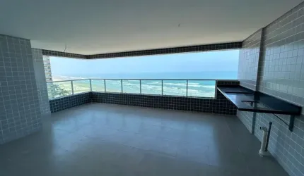 Alto padrão frente mar!! Apartamento com 3 quartos, 2 suíte, 3 vagas na Praia Grande-SP,