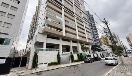 Apartamento à venda na Guilhermina, Praia Grande-SP: 2 dormitórios, 1 suíte, 2 salas, 1 banheiro, 1 vaga, 92m².