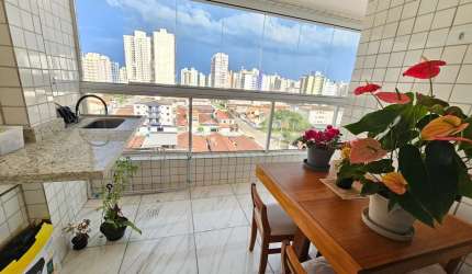Imperdível: Apartamento à venda na Guilhermina, Praia Grande-SP! 2 quartos, 2 suítes, 1 vaga de garagem, 63m².
