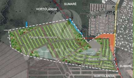 Terreno à venda no Parque Vasconcellos, Hortolândia  por R$ 135.000