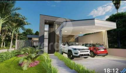 Casa em condomínio fechado com 3 quartos à venda na Avenida Luís Greco, 500, Vila Monte Alegre, Paulínia, 147 m2 por R$ 1.170.000