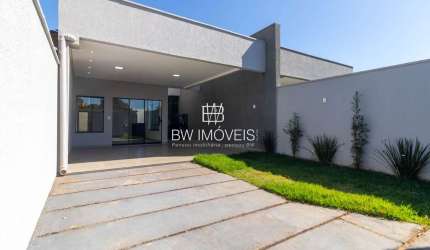 Casa, 3Q 1 suíte, NOVA, Alto padrão de acabamento, Área gourmet, Próx a fábrica da Coca-Cola, Trindade