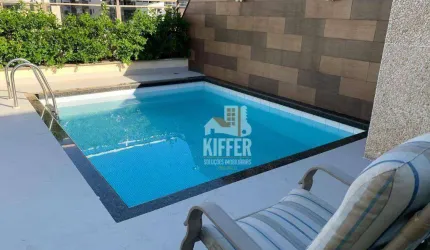 COBERTURA TRIPLEX com 425m² com 4 quartos, 4 suítes, piscina, sauna, sala de fitness, ofurô, churrasqueira, 3 vagas por R$ 2.500.000,00
