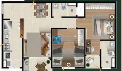 Apartamento à venda com 2 dormitórios, 66 m² - Centro - Jacareí/SP