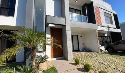Casa em condomínio fechado com 3 quartos para alugar na Rua Tancredo Neves, 990, Jansen, Gravataí, 118 m2 por R$ 6.100