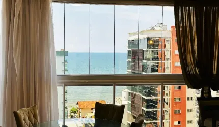 04 suítes | Mobiliado | Vista Mar | Andar Alto