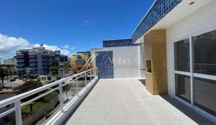 Cobertura linear com 1 quarto no Braga, Cabo Frio - RJ