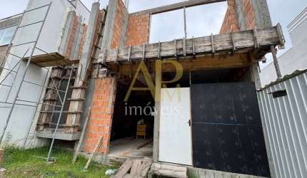 Casa em obra à venda: 3 dorm (1 suíte) + escritório no Brisas - Biguaçu