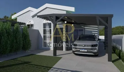Casa em fase final à venda: 3 dorm (1 suíte) e área nos fundos- Biguaçu