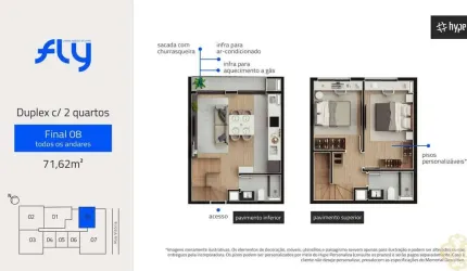 Fly Urban Habitat - Apartamento à venda no bairro Cabral - Curitiba/PR