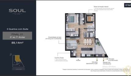 Soul Urban Habitat - Apartamento à venda no bairro Boa Vista - Curitiba/PR