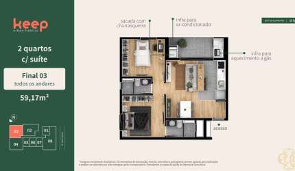 Keep Urban Habitat - Apartamento à venda no bairro Água Verde - Curitiba/PR