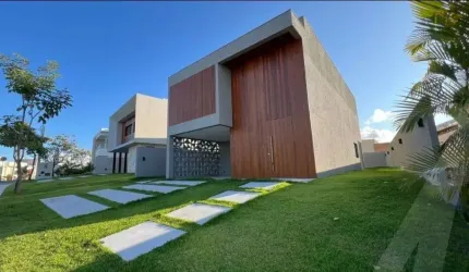 Casa com 4 suíte em condomínio fechado em Alphaville litoral norte 2 com piscina para venda