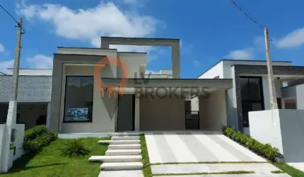 Casa de luxo em condomínio: 3 quartos, 3 suítes, 3 salas, 4 banheiros, 4 vagas, 170 m² em Cézar de Souza, Mogi das Cruzes-SP!