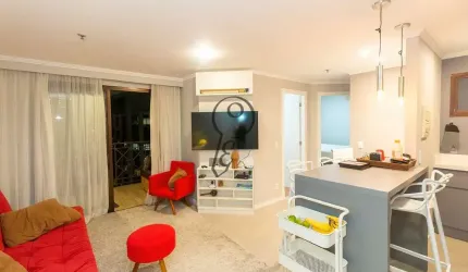 Apartamento 2 dormitórios, 1 vaga todo mobiliado para locação, Vila Olímpia, São Paulo, SP
