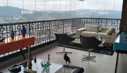Lindo Apartamento Mobiliado alugado com renda com 4 dormitórios, 285 m² para venda no Atria em Alphaville - Barueri/SP