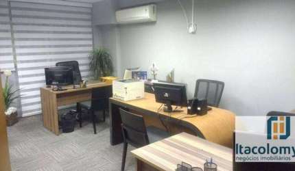 Sala comercial mobiliada à venda no Office Grajaú - alugada com renda