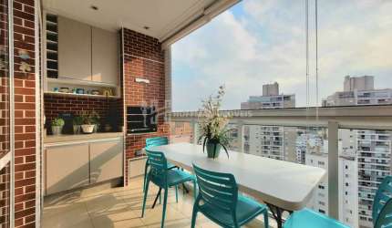 Apartamento com 3 dormitórios 1 suíte 2 vagas com sacada gourmet a venda no Santa Paula SCS