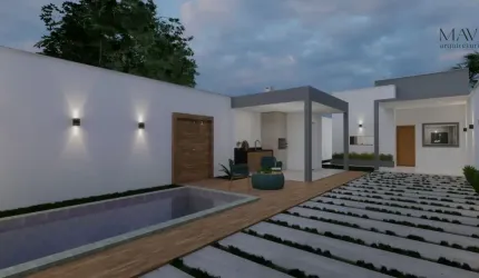 CASA A VENDA NO TURU COM  FINO ACABAMENTO ENTADA COM BLOQUETES).