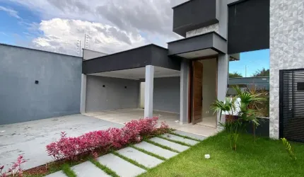 CASA NOVA - DESIGN MODERNO - 3 SUÍTES - ARAÇAGY