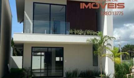 Casa em condomínio fechado com 3 quartos à venda no Abrantes, Camaçari , 140 m2 por R$ 780.000