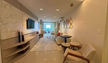 Apartamento frente para Rio Negro com 3 suites e 3 vagas, 152 m² - venda por R$ 2.500.000 ou aluguel por R$ 11.360/mês - Ponta Negra - Manaus/AM