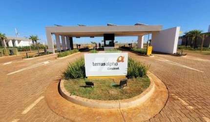 CONDOMINÍO TERRA ALPHA 1 TERRENO LOCALIZAÇÃO CENTRAL NO CONDOMINIO