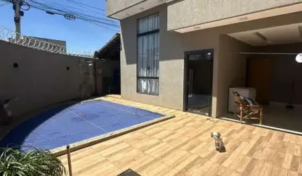 Casa de esquina semimobiliada em senador canedo 3 quartos com suíte e closet