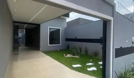 Casa nova com 3 quartos e suíte no Residencial Ravena – Senador Canedo