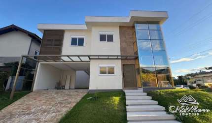 Casa em condomínio fechado com 3 quartos à venda na Rua Orlando Phillipi, 1, Saco Grande, Florianópolis por R$ 2.800.000