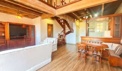 Apartamento Duplex com Garden mobiliado, com 1 dormitório e linda vista no Moinhos de Vento