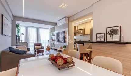 Apartamento com três quartos, duas vagas e churrasqueira