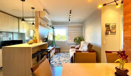 Apartamento 2 quartos sendo 1 suíte, box coberto em condominio com infra estrutura completa - Cond. ICON