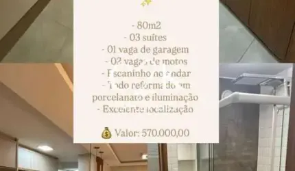 Apartamento reformado com armários, varanda e vista libre - Parque Amazônia