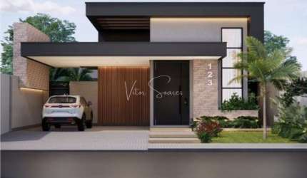 Casa de alto padrão em construção, disponivel no residencial Villa Lobos em birigui: Casa com 3 suítes, Garagem com 2 vagas e Cozinha Gourmet