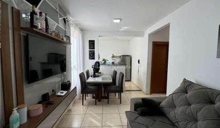 Apartamento á venda em birigui no Bosque dos Girassóis, apartamento com: 2 quartos, sala, banheiro, cozinha, área de serviço e uma vaga de garagem