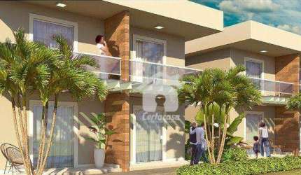 Casa com 2 dormitórios à venda, 78 m² por R$ 340.000 - Peró - Cabo Frio/RJ