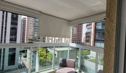 Studio para locação com varanda mobiliado, 35 m² - Itaim Bibi
