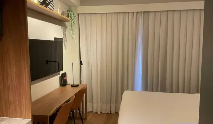 STUDIO , MOBILIADO PARA LOCAÇÃO, INDIANÓPOLIS ,1 DORM, ÓTIMO LOCAL , 30M2
