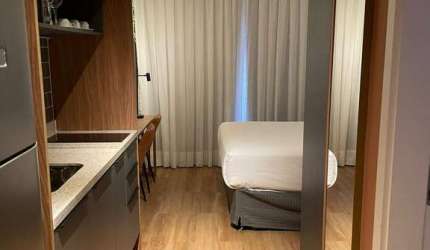 STUDIO , MOBILIADO PARA LOCAÇÃO, INDIANÓPOLIS ,1 DORM, ÓTIMO LOCAL , 30M2