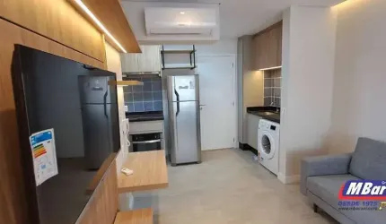 APARTAMENTO MOBILIADO , LOCAÇÃO, JD.PAULISTA,1 DORM (SUITE) ,1VAGA , 38M2.