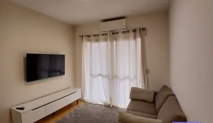 APARTAMENTO, ALUGA, VILA OLIMPIA, COM 1 DORMITORIO , 1 VAGA, SACADA , 48M2.
