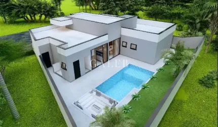 Casa com 3 suítes à venda em condomínio dentro da cidade.