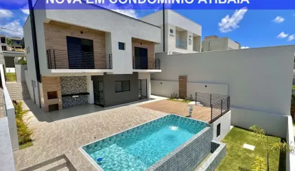 SOBRADO À VENDA EM CONDOMÍNIO, 3 SUÍTES E PISCINA