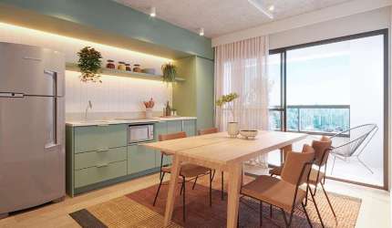 Studio para venda com 2 quartos, 48m²